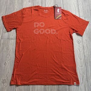 Cotopaxi Do Good TShirt Men’s L Orange Soft New
